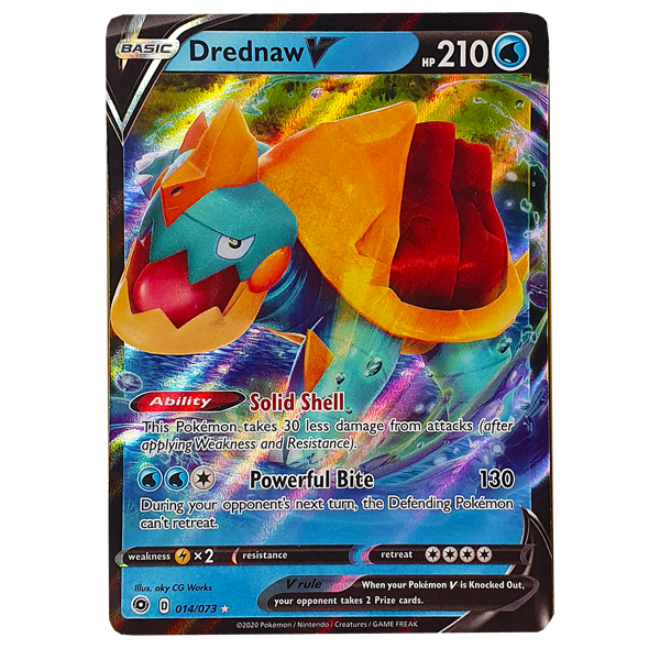 POKMON TCG - Drednaw V Ultra Rare - 014/073 Hero Stash POKMON TCG - Drednaw V Ultra Rare - 014/073 Hero Stash