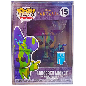 Fantasia 80th Anniversary - Sorcerer Mickey (Purple & Green) Art Series Pop! Vinyl Figure with Pop! Stacks