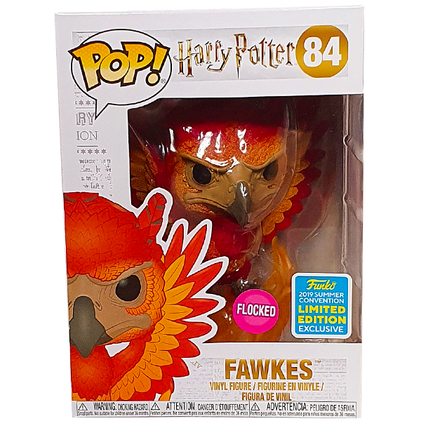 Harry Potter - Fawkes Flocked SDCC 2019 Exclusive Pop! Vinyl Figure