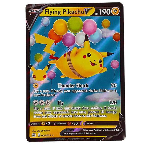 POKÉMON TCG - Flying Pikachu V Ultra Rare - 6/25