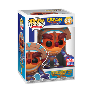 Crash Bandicoot 4 It's About Time - Crash bandicoot in Mask Armor FunKon (SDCC) 2021 Exclusive Pop! Vinyl Figure