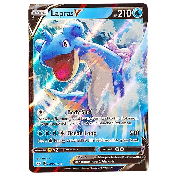 POKÉMON TCG - Lapras V Ultra Rare - 049/202