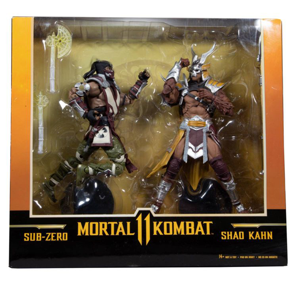 Mortal Kombat 11 - Sub-Zero vs. Shao Khan 7” Scale Action Figure 2-Pack