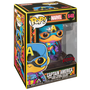 Marvel - Captain America Blacklight US Exclusive Pop! Vinyl Figure