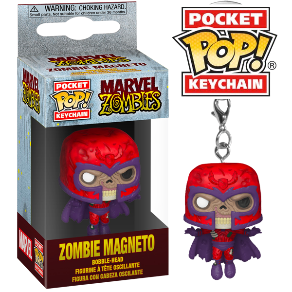 Marvel Zombies - Zombie Magneto Pocket Pop! Keychain