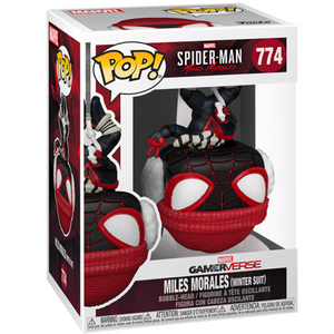 Spider-Man: Miles Morales - Miles Morales in Winter Suit Hanging US Exclusive Pop! Vinyl Figure