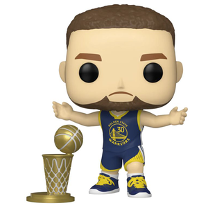 NBA: Warriors - Stephen Curry with Trophy US Exclusive Pop! Vinyl Figure