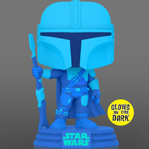 Star Wars The Mandalorian - The Mandalorian Hologram Glow US Exclusive Pop! Vinyl Figure