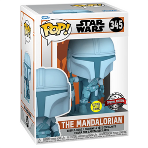 Star Wars The Mandalorian - The Mandalorian Hologram Glow US Exclusive Pop! Vinyl Figure