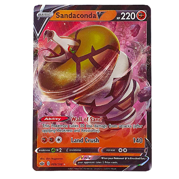 POKMON TCG - Sandaconda V Ultra Rare - 089/198 Hero Stash POKMON TCG - Sandaconda V Ultra Rare - 089/198 Hero Stash