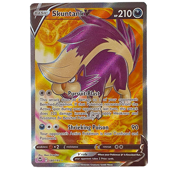 POKÉMON TCG - Skuntank V Full Art Ultra Rare - 180/195