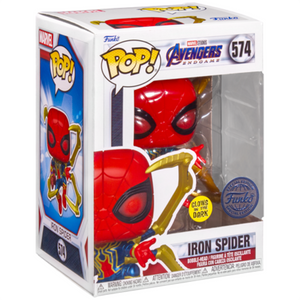 Avengers Endgame - Iron Spider with Nano Gauntlet Glow US Exclusive Pop! Vinyl Figure