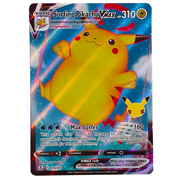 POKÉMON TCG - Surfing Pikachu VMax Ultra Rare - 9/25