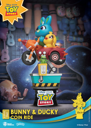 Toy Story - Bunny & Ducky Coin Ride D-Stage Diorama Statue