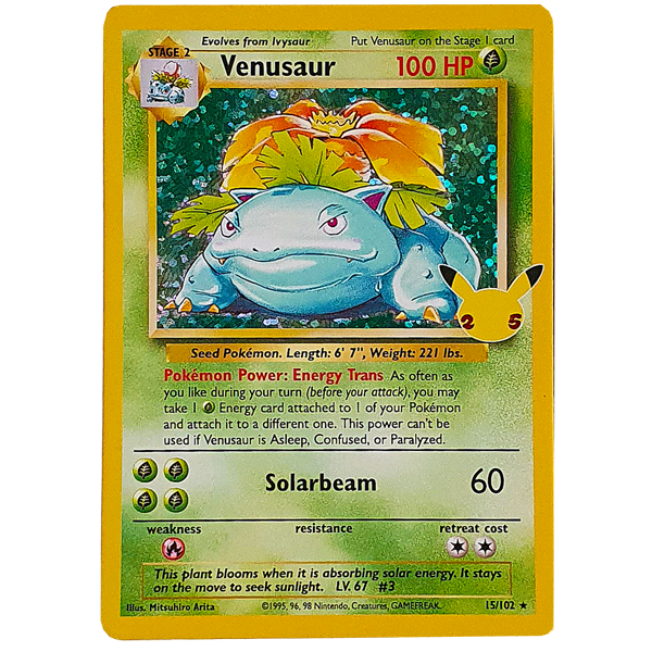 POKÉMON TCG - Venusaur Holo Rare (Classic Collection) - 15/102