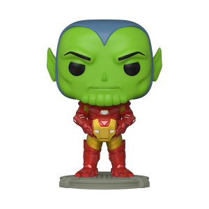 Marvel - Avengers The initiative Skrull as Iron Man WonderCon 2023 Exclusive Pop! Comic Covers with Case