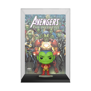 Marvel - Avengers The initiative Skrull as Iron Man WonderCon 2023 Exclusive Pop! Comic Covers with Case