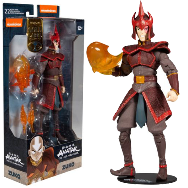 Avatar The Last Airbender - Prince Zuko Helmeted Gold Label 7” Action Figure